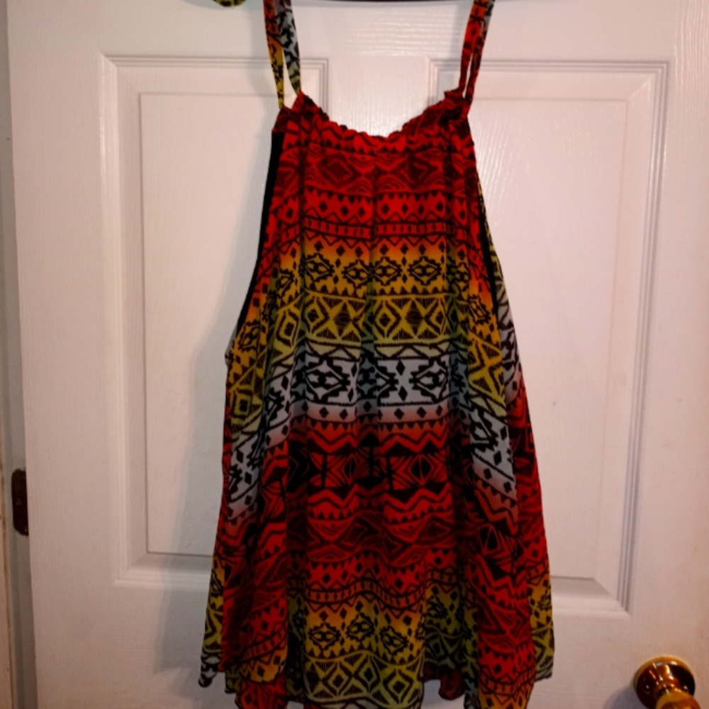 Ashley Stewart multi color tank top